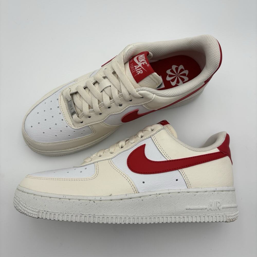 Women's Nike Air Force 1 '07 Next Nature Pale Ivry/Univ Red size 8.5